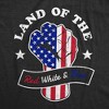 Mens Land Of The Red White And Blue T Shirt Awesome Fourth Of July Patriotic Fist Graphic Tee For Guys - Crazy Dog Men's T Shirt - 2 of 4