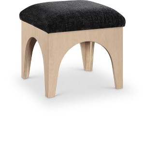 Meridian Furniture,Lawson Chenille Fabric Upholstered Ottoman - 1 of 4