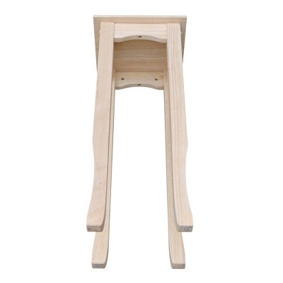 Elegant Unfinished Solid Hardwood 30" High Tea Table