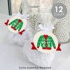 Big Dot of Happiness Ugly Sweater - Holiday and Christmas Party Clear Goodie Favor Bags - Treat Bags With Tags - Set of 12 - 2 of 4