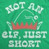 Womens Funny T Shirts Not An Elf Just Short Sarcastic Christmas Graphic Novelty Tee For Ladies - Crazy Dog Women's T Shirt Gift For Christmas - 2 of 4