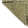 LunaLulinlk Lime Green Contemporary Geometric, Textured, High-Low Cut & Loop 2' x 3' Rectangle Throw Rug - 3 of 4