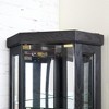 ChicFurnit Decorative Storage Cabinet Sleek Corner Curio Cabinet for Living Room Display, Black, 42.91"*19.3"*9.15" - 4 of 4