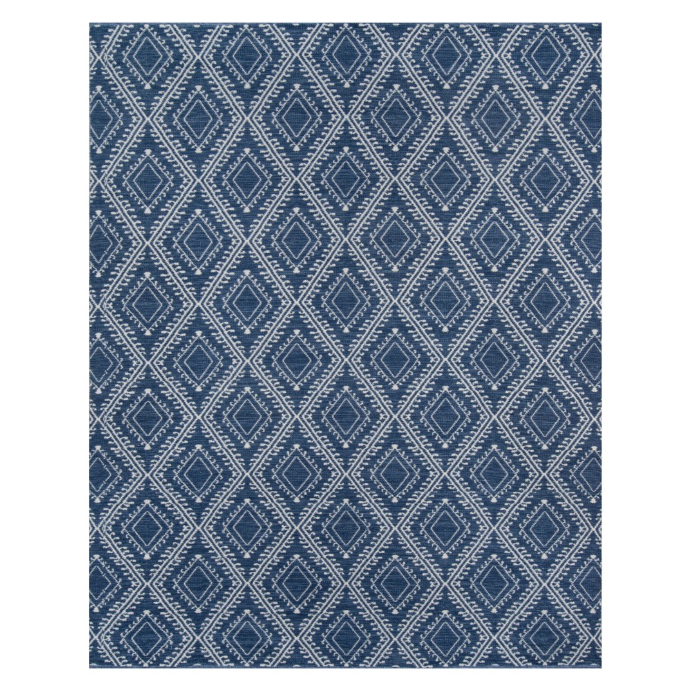 5'x7'6in Geometric Area Rug Navy - Erin Gates By Momeni