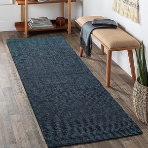 Delara Hand-Woven 100% Jute Area Rug, Easy-Clean Tightly Woven Natural Fiber, Non-Slip, Ideal for High-Traffic Areas - 1 of 4