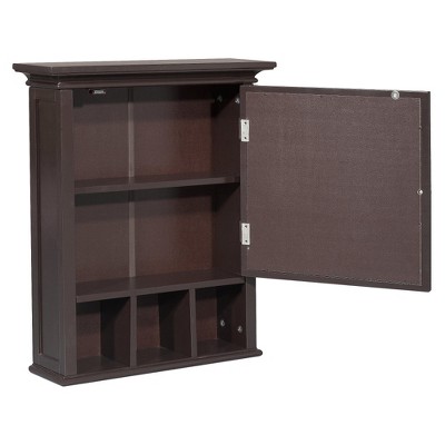 Neal Mission Style Dark Espresso Wood Medicine Cabinet with Mirror
