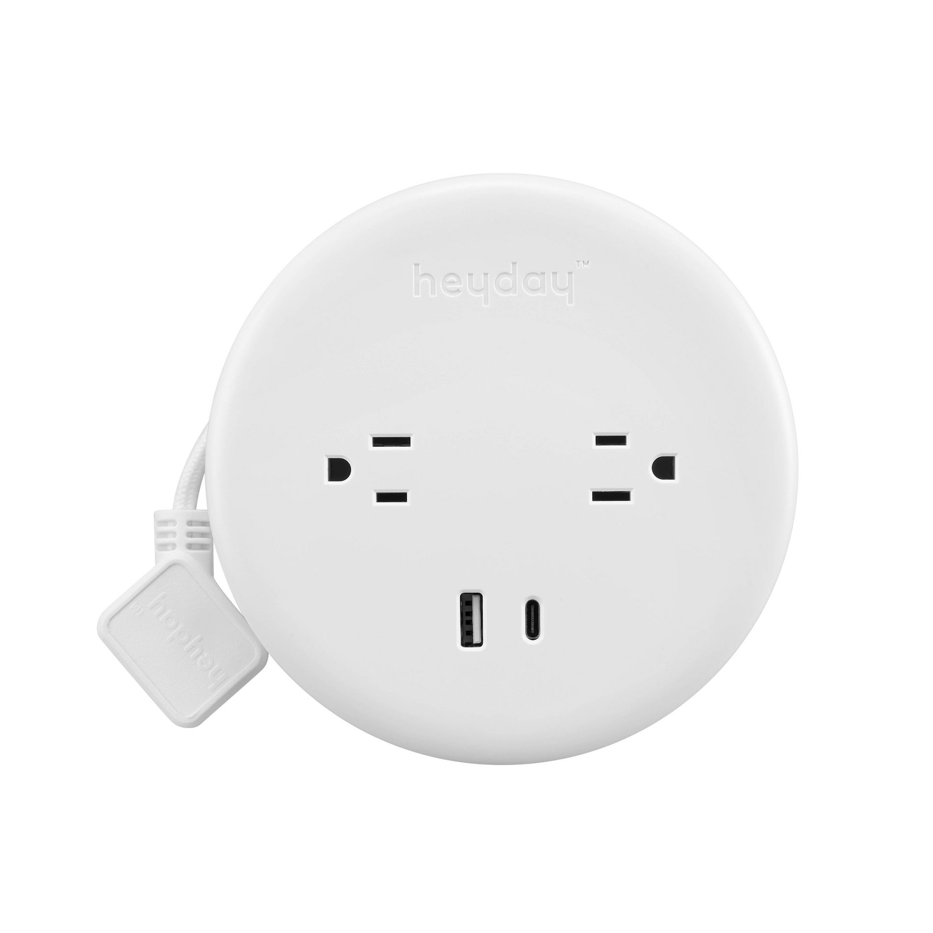 6' Retractable Cord White - Heyday™