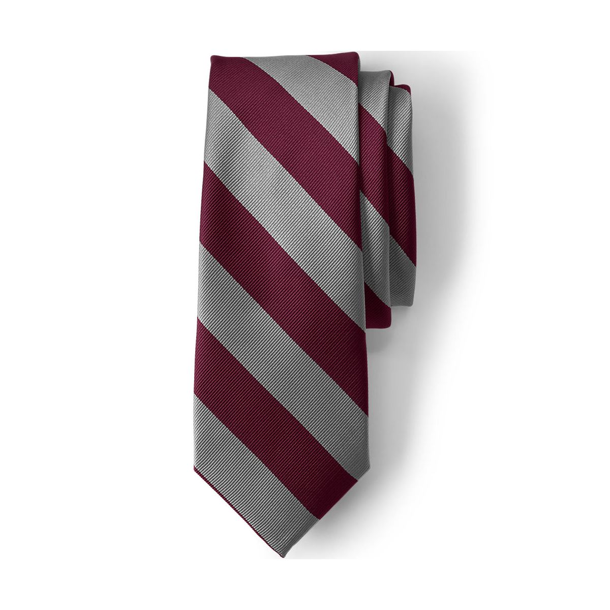 Lands' End School Uniform Kids Stripe Pre Tied Tie