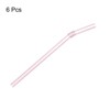 Unique Bargains Reusable Smooth Creative Glass Straws for Tea Milkshakes 6 Pcs - 3 of 4