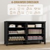 4-Drawer Dresser for Bedroom, White Modern Tall Chest of Drawers - Storage Dresser with Anti-Tip Design - 3 of 4