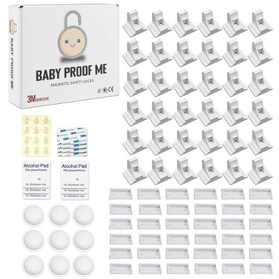 Baby Proof Me Magnetic Safety Lock Kit with 12 Locks and 3 Keys