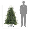 NicBex 5ft Artificial Christmas Tree Hinged Full Tree with 1309 Branch Tips and Metal Stand for Decoration - 2 of 4