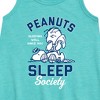 Girls' - Peanuts - Peanuts Sleep Society Graphic Sleeveless Aline Dress - 2 of 4