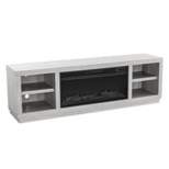 TV Stand for TVs up to 70" Saw Cut Off White - Home Essentials