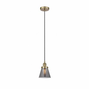 Cone - 1 Light Mini Pendant In Industrial Style-9.5 Inches Tall and 6.25 Inches Wide - 1 of 1
