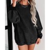 Women's Knit Round Neck Pullover Sweatshirt - YOUMI - 2 of 4