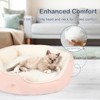PureWags Small Dog Bed, Round Cat Bed Washable for Indoor Cats, Non-Slip Base and Removable Cushion, Pet Bed for Puppy and Kitten - 4 of 4