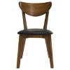 Simple Relax Set of 2 Dining Chairs in Walnut and Black - 3 of 4