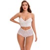 INSPIRE CHIC Women's Mid Rise Hollow Lace Hip-Lifting Full Coverage Breathable Briefs - 4 of 4