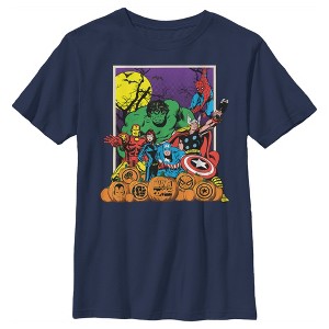 Boy's Marvel Halloween Avengers Scene T-Shirt - 1 of 4