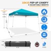 EAGLE PEAK Slant Leg Pop-up Canopy Tent Easy One Person Setup Instant Outdoor Beach Canopy Folding Portable Sports Shelter - 3 of 4