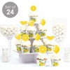 Big Dot of Happiness So Fresh - Lemon - Cupcake Decoration - Citrus Lemonade Party Cupcake Wrappers and Treat Picks Kit - Set of 24 - 2 of 4