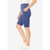Woman Within Stretch Cotton Pocket Bike Short - 4 of 4
