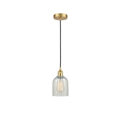 Caledonia - 1 Light Cord Hung Mini Pendant In Industrial Style-9.75 Inches Tall and 5 Inches Wide