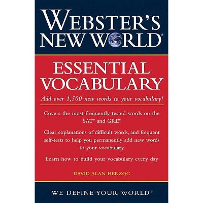 Essential Vocabulary - (Webster's New World) by  David A Herzog (Paperback)