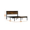 Queen Size Bed Frame with Headboard, Metal Platform Bed Frame with Storage Shelf, Metal Slats Support, No Box Spring Needed - 4 of 4