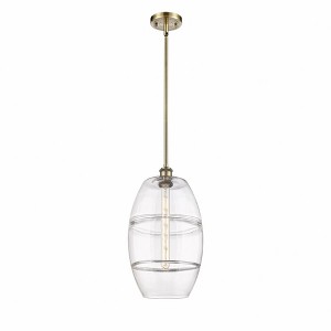 Vaz - 1 Light Stem Hung Mini Pendant In Industrial Style-18.5 Inches Tall and 10 Inches Wide - 1 of 1