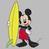Girl's Disney Mickey Mouse Surf Board T-Shirt - 2 of 4