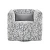 Jacquard Fabric Upholstery Plywood Modern Swivel Accent Chair with Foam Padding, Attached Cushions, 360-Degree Swivel and Lumbar Pillow - 2 of 4