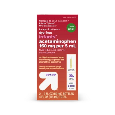 Dye-Free Infants' Acetaminophen - 2pk/2 fl oz Each - up & up™