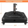 Yaheetech Fillable and Rolling Patio Umbrella Base, Black - 3 of 4