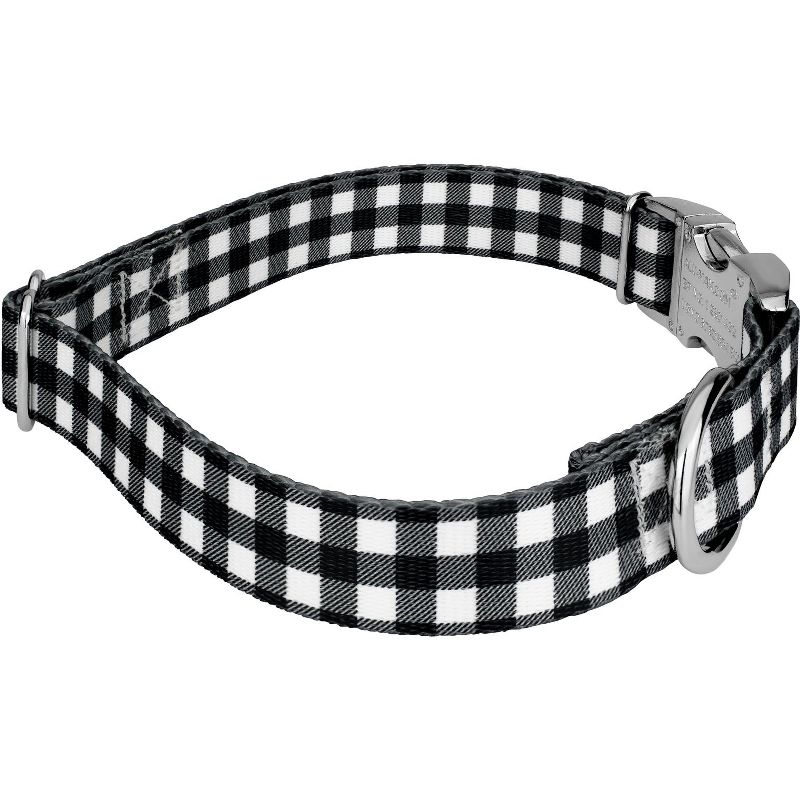 Country Brook Petz Premium Black & White Buffalo Plaid Dog Collar, 5 of 7