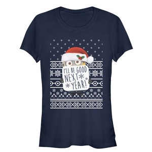 Juniors Womens Despicable Me Christmas Good Minion T-Shirt - 1 of 3