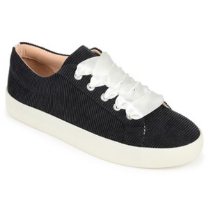 Journee Collection Womens Kinsley Round Toe Lace Up Sneakers - 1 of 4