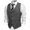 COOFANDY Men's Casual Business Vests Lightweight Waistcoat Slim Fit Suit Vest - 2 of 4
