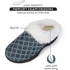 Roxoni Women's Cozy Memory Foam Slippers, Warm Faux Fur, Indoor Outdoor Rubber Sole - 3 of 4