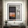 Keonjinn LED Bathroom Vanity Wall Mirror, 3 Color Temperatures Dimmable, Frontlit & Backlit, Double Lights Strips - 2 of 4
