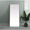 Elegant Lighting Metal Frame Rectangle Full Length Mirror 30x72 Inch in Brass - 2 of 4