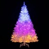 Resenkos 6-Ft Pre-Lit Hinged Artificial Christmas Tree with 11 Modes - White - 4 of 4