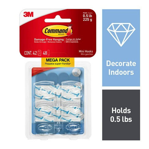 Command Mini Hooks Clear : Target