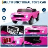 24V 7AH 2-Seater Ride on Cars for Age 3-8, with Remote Control, Kids Electric Vehicle with Safety Belt, 2 Speeds, LED Lights, Music Player - 4 of 4