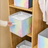 DOMETOUR 6 Piece Cube Storage Bins, 11 Inch Collapsible Storage Cube Organizer with Handle - 3 of 4