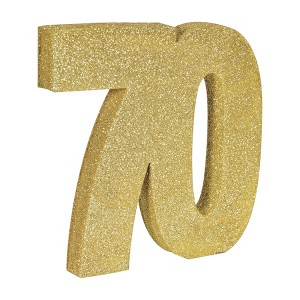 Beistle 3-D Glittered Centerpiece, 8" x 8" x 1", (1/Pkg) - 1 of 4