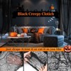 Aoibox 5pcs Halloween Creepy Cloth Black 30x72 inch Stretchy Cotton Spooky Haunted House Decoration Indoor Outdoor Party Pack - 3 of 4