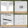 TOBILI 24" Bathroom Vanity Without Sink, Base Only, Solid Wood Frame, Bathroom Storage Cabinet with Drawer and Open Shelf, White - 2 of 4