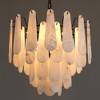 21.6-31.5" Luxury Round Alabaster Black Chandeliers - 2 of 4